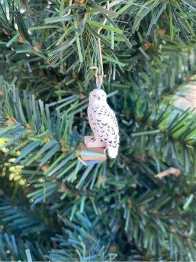 NWT 2025 Hallmark Keepsake Hedwig Harry Potter snow owl miniature ornament